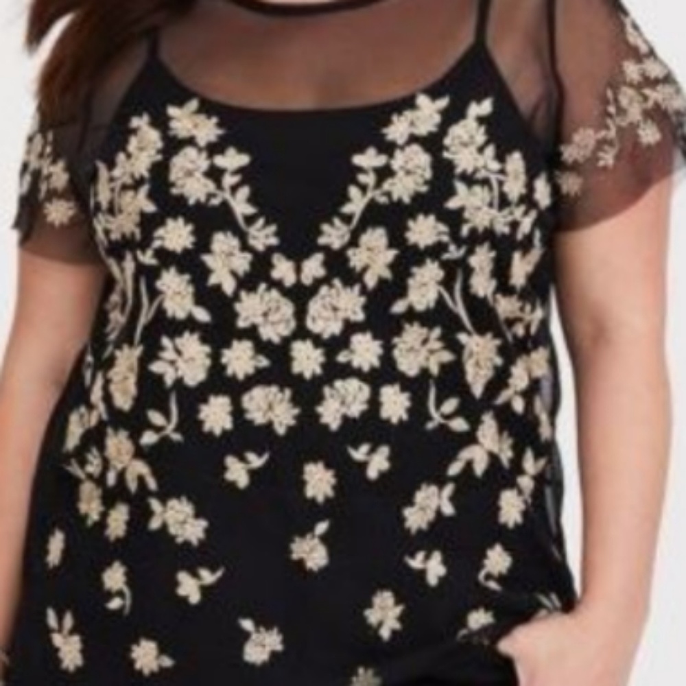 🌺New Torrid Mesh Floral Top🌺